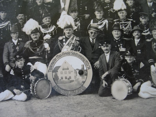 Altes Foto Schützenverein Kohren (Kohren- Sahlis), 1934