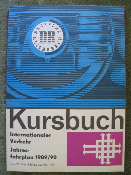 Kursbuch Internationaler Verkehr, DR, Deutsche Reichsbahn, 1989/ 90