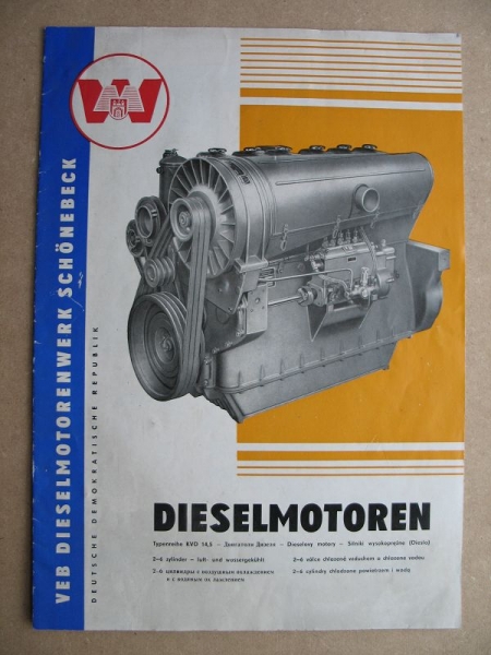 Prospekt Dieselmotorenwerk Schönebeck, 1963