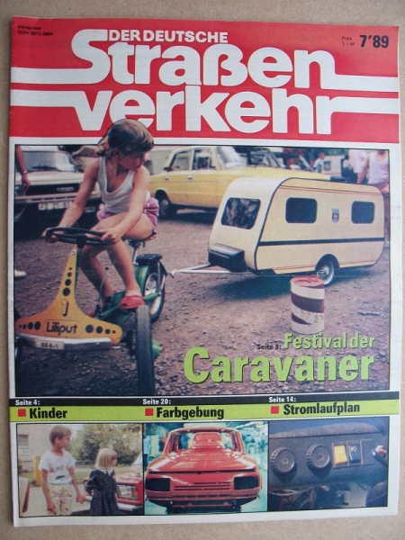 7/ 1989, Der Deutsche Straßenverkehr, Wartburg 1.3, Vorschulkinder