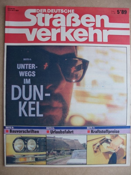 5/ 1989, Der Deutsche Straßenverkehr, Aleko 141, Audi V 8, StVZO