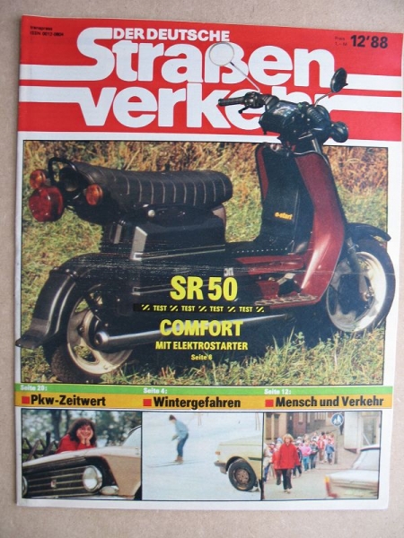 12/ 1988, Der Deutsche Straßenverkehr, Test: Simson-Roller SR 50 CE