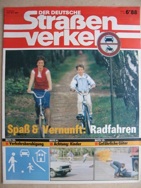 6/ 1988, Der Deutsche Straßenverkehr, Moskwitsch 2141, Lada 2105/2107