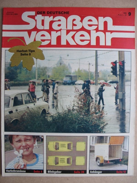 9/ 1986, Der Deutsche Straßenverkehr, Citroen Ente, Dacia 500