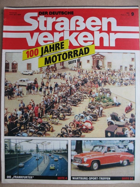 9/ 1985, Der Deutsche Straßenverkehr, Wartburg 313 Sport- Treffen