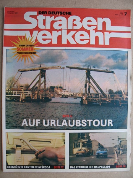 7/ 1985, Der Deutsche Straßenverkehr, TESLA 2110 B-1, WAS 2105