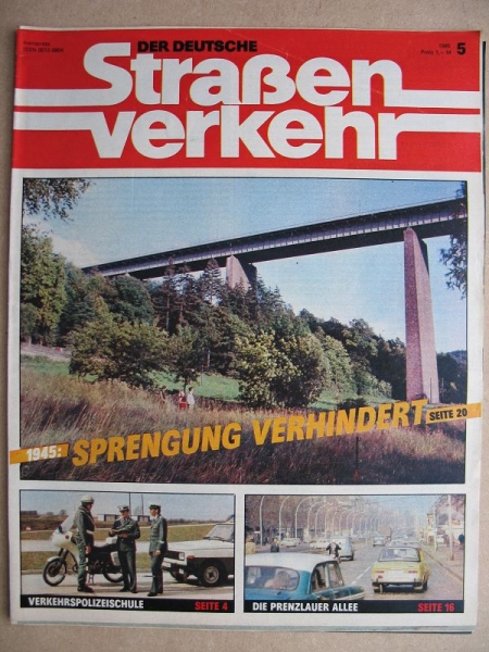 5/ 1985, Der Deutsche Straßenverkehr, Wartburg 353, Trabant 601