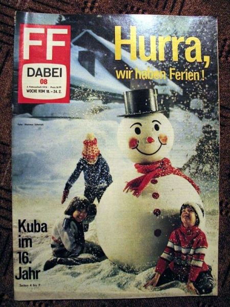 FF DABEI, Heft 8 von 1974, VEB Textilbetriebe Neugersdorf, Kuba