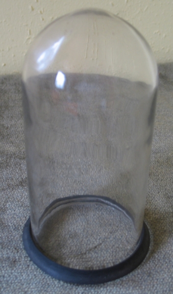Altes Glas für Handlampe, Hoflampe, 155 mm hoch, 30-er Jahre