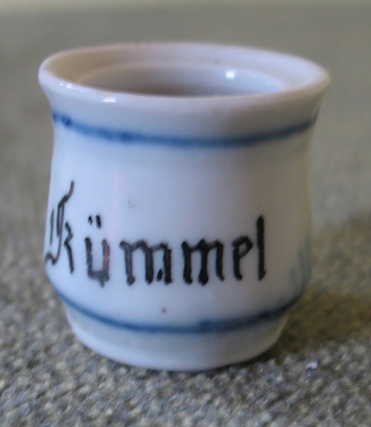 Kleiner Gewürzbehälter für die Puppenstube/ Kaufmannsladen, Kümmel