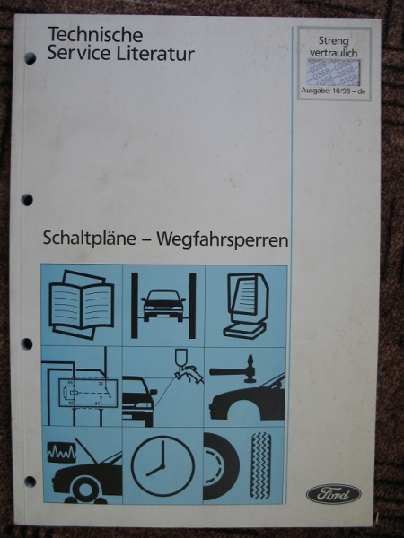 Schaltpläne Wegfahrsperren Ford, Ausgabe 1998