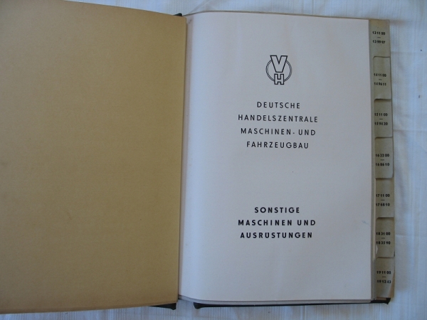 Deutsche Handelszentrale Maschinen-und Fahrzeugbau, DDR 1953