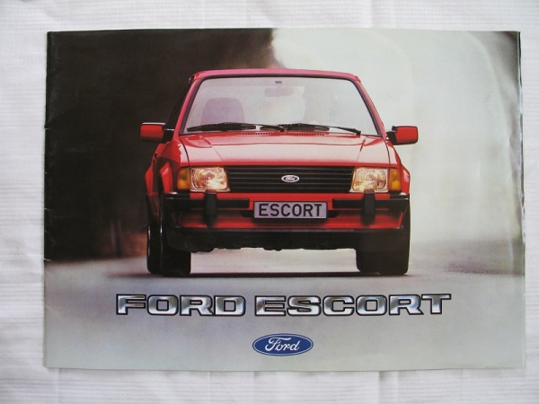 Prospekt Ford Escort, L, GL, Ghia, XR3, Turnier