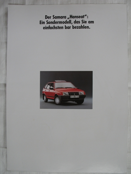 Prospekt LADA SAMARA Hanseat,  um 1990
