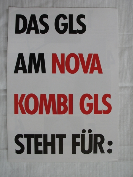 Prospekt LADA  NOVA Kombi GLS, um 1990