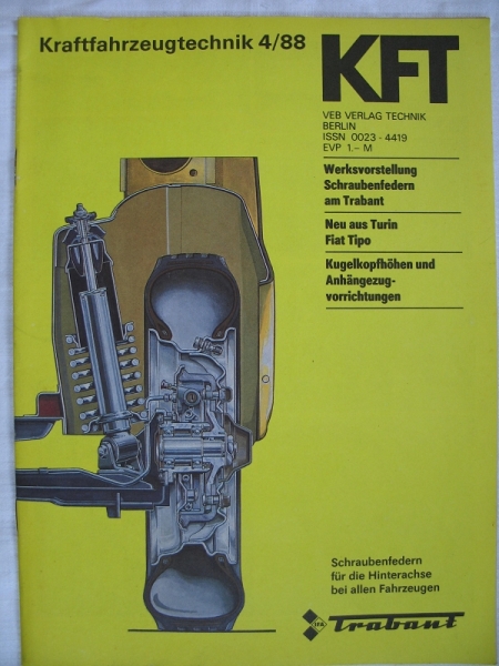 4/ 1988, Trabant 601, OKA 1111, BMW 7-er Reihe, Anhängekupplungen