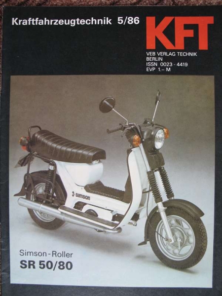 5/ 1986, Camptourist CT 7, SIMSON- Roller SR 50 B4, MZ GE 250 Enduro