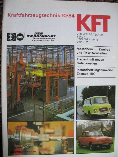 10/ 1984, Trabant 601, Test MZ ETZ 125/ 150, Mazda 626