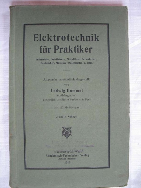 Elektrotechnik für Praktiker, 1919