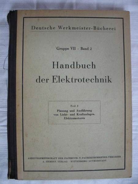 Handbuch der Elektrotechnik, Band 2, 1949