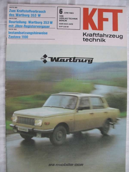 6/ 1983, Wartburg 353, Fortschritt Gartengerätesystem E 930