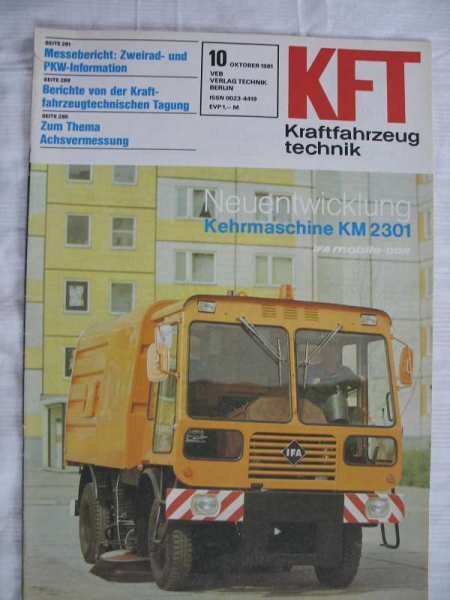 10/ 1981, Autodrehkrane von TAKRAF, VW Scirocco