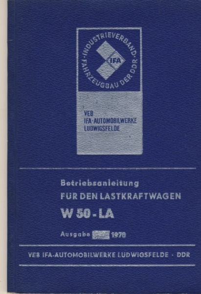 Betriebsanleitung IFA W50-LA, 1970