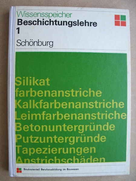 Wissensspeicher Beschichtungslehre, Maler, Tapezierer, DDR 1974