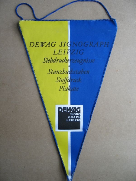 Wimpel DEWAG Signograph Leipzig, DDR, #2