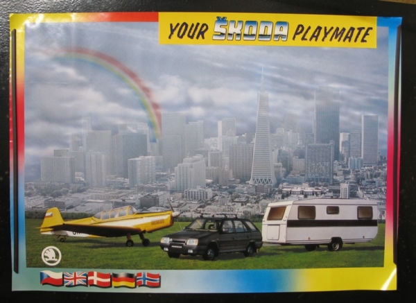 Plakat Skoda Playmate (Forman), um 1985