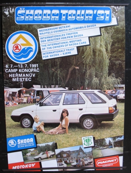 Plakat Skoda-Tour, Skoda- Treffen 1991, #p47