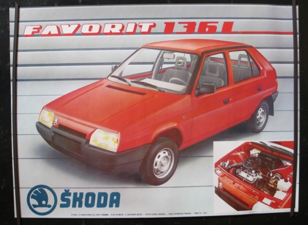 Plakat Skoda 136 Favorit, um 1985, #p46