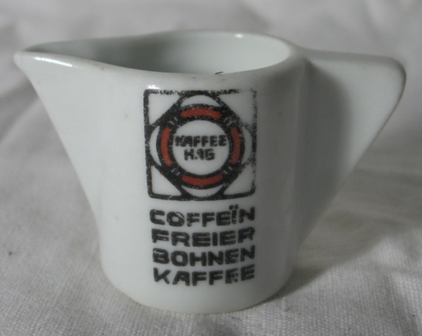 Sahnekännchen "Kaffee HAG", Tettau, um 1970
