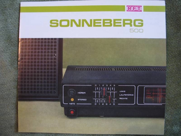 Prospekt RFT Sonneberg 500, DDR 1979
