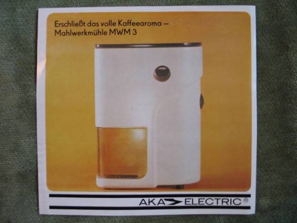 Prospekt Mahlwerkmühle MWM3, AKA electric, 1978