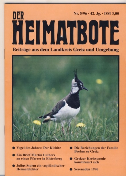 Der Heimatbote, Heft 5/ 1996, Heinrich XXII. Reuß