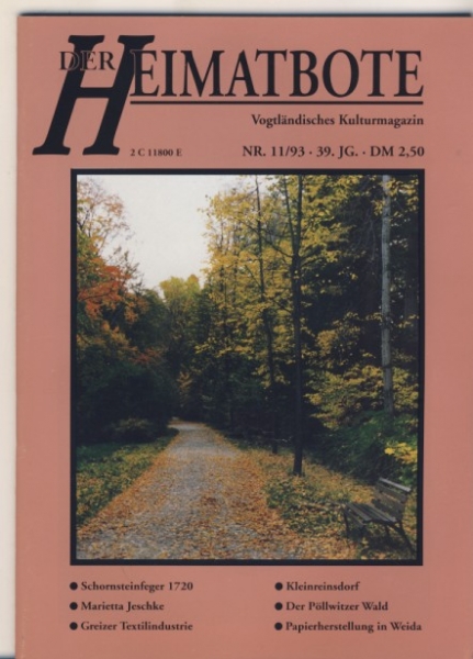 Der Heimatbote, Heft 11/ 1993