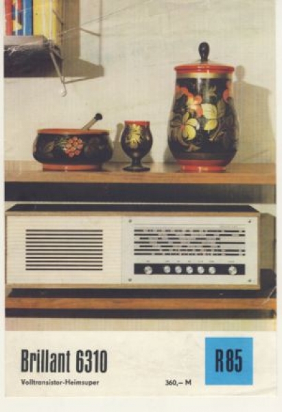 Prospekt RFT Brillant 6310, 1971