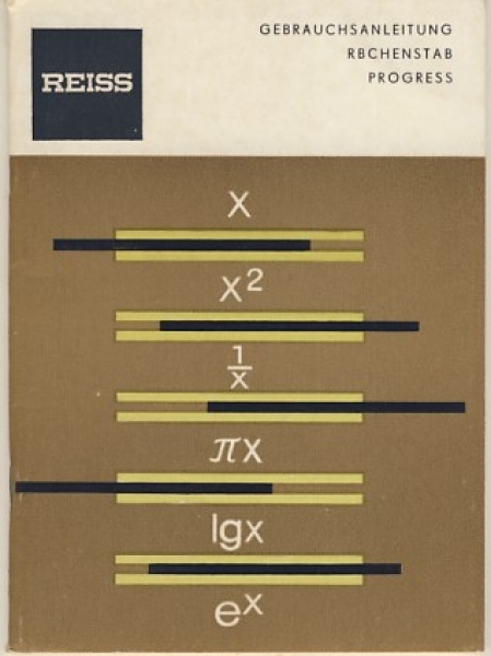 Anleitung Reiss Rechenstab Progress, 1973