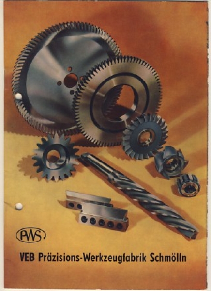 Prospekt PWS Schmölln, 1957, Fräser, Reibahlen, Schneideisen