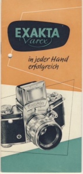 Prospekt Exakta Varex, DDR 1959, IHAGEE Kamerawerk AG Dresden