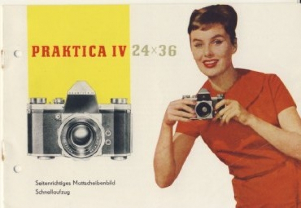 Praktica IV, DDR 1960, 12 Seiten Format A5