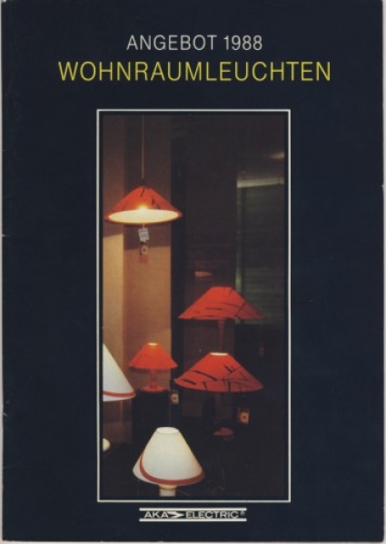 Leuchtenkatalog AKA Electric, DDR 1988