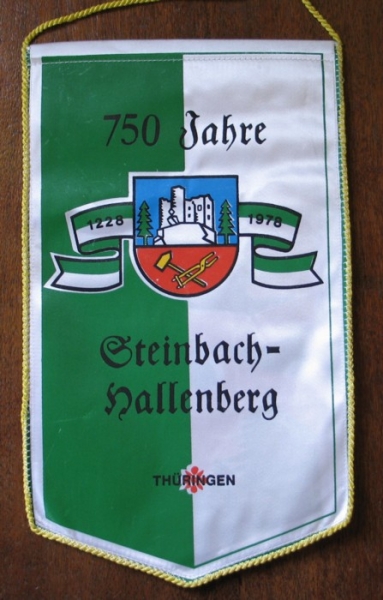Wimpel Steinbach- Hallenberg 750 Jahre, 1978