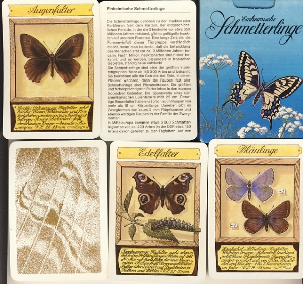 Einheimische Schmetterlinge, Quartettspiel, DDR um 1980