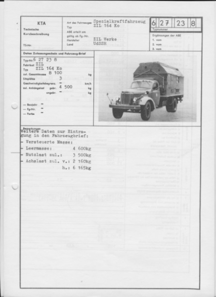 ZIL 164 Ko, Kofferaufbau, ZIL Werke UdSSR