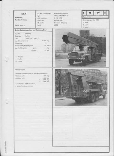 Tatra 148 / MPT 27, ab 1975