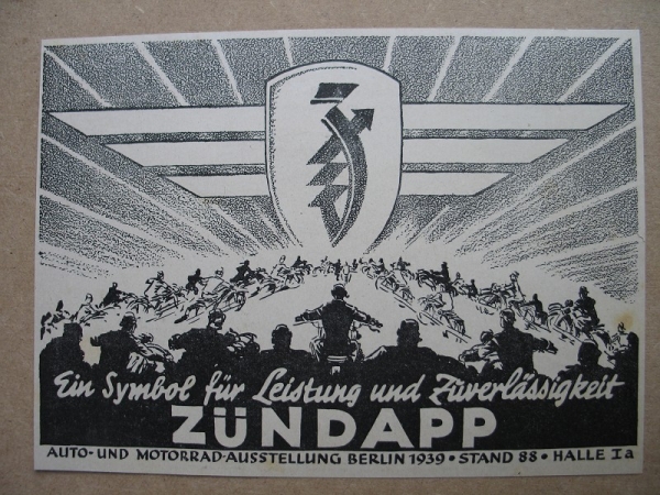 Zündapp, Inserat 1939