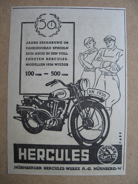 Hercules- Werke Nürnberg, 1938