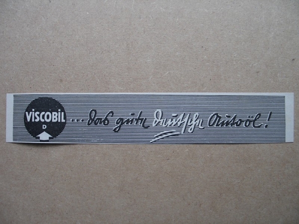 Viscobil Autoöl, 1938